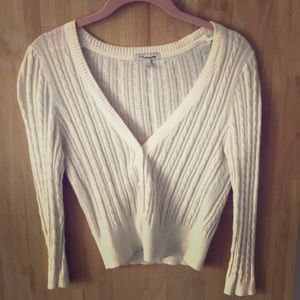 Crop cardigan sweater